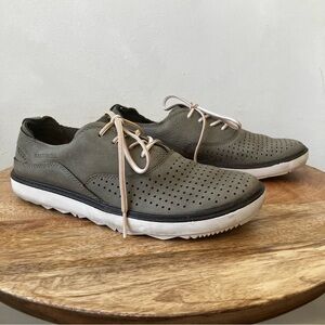 Merrell | Around Town Lace Air Lace-Up Grey Nubuck Leather Shoes